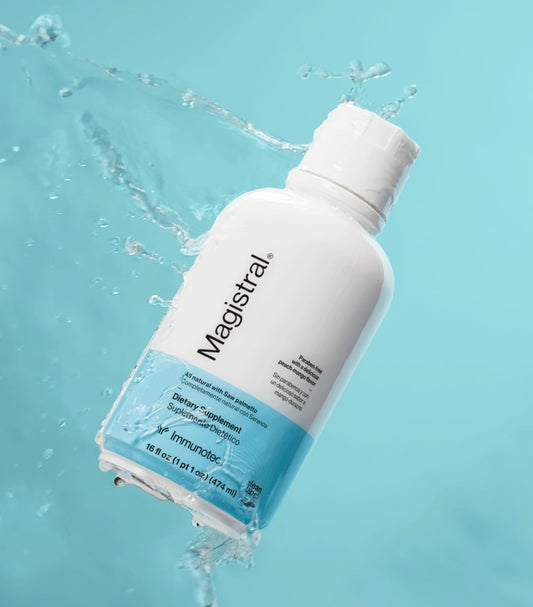 Close-up of Immunotec Magistral Saw Palmetto capsules