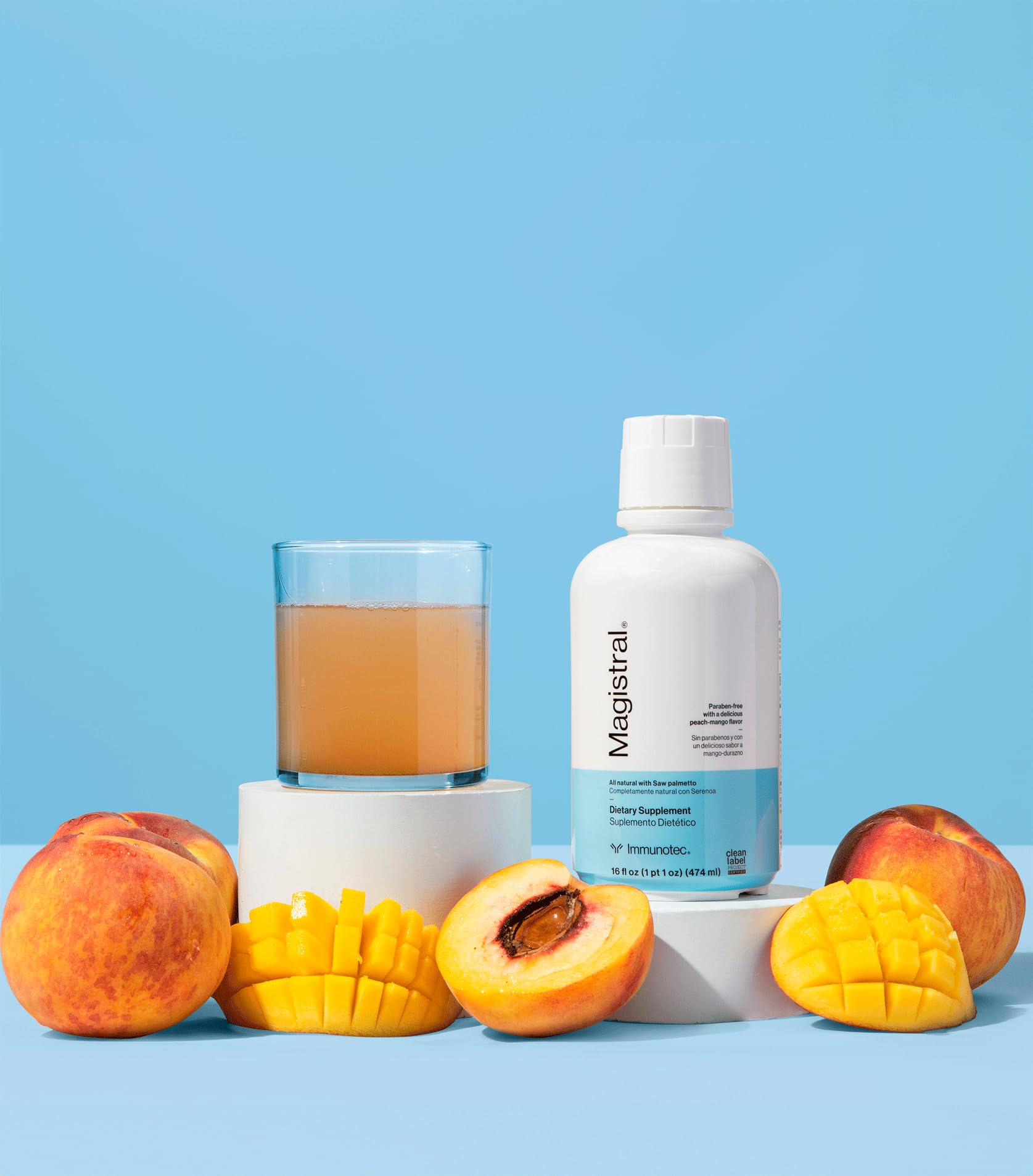 Front label and packaging of Immunotec Magistral Saw Palmetto supplement