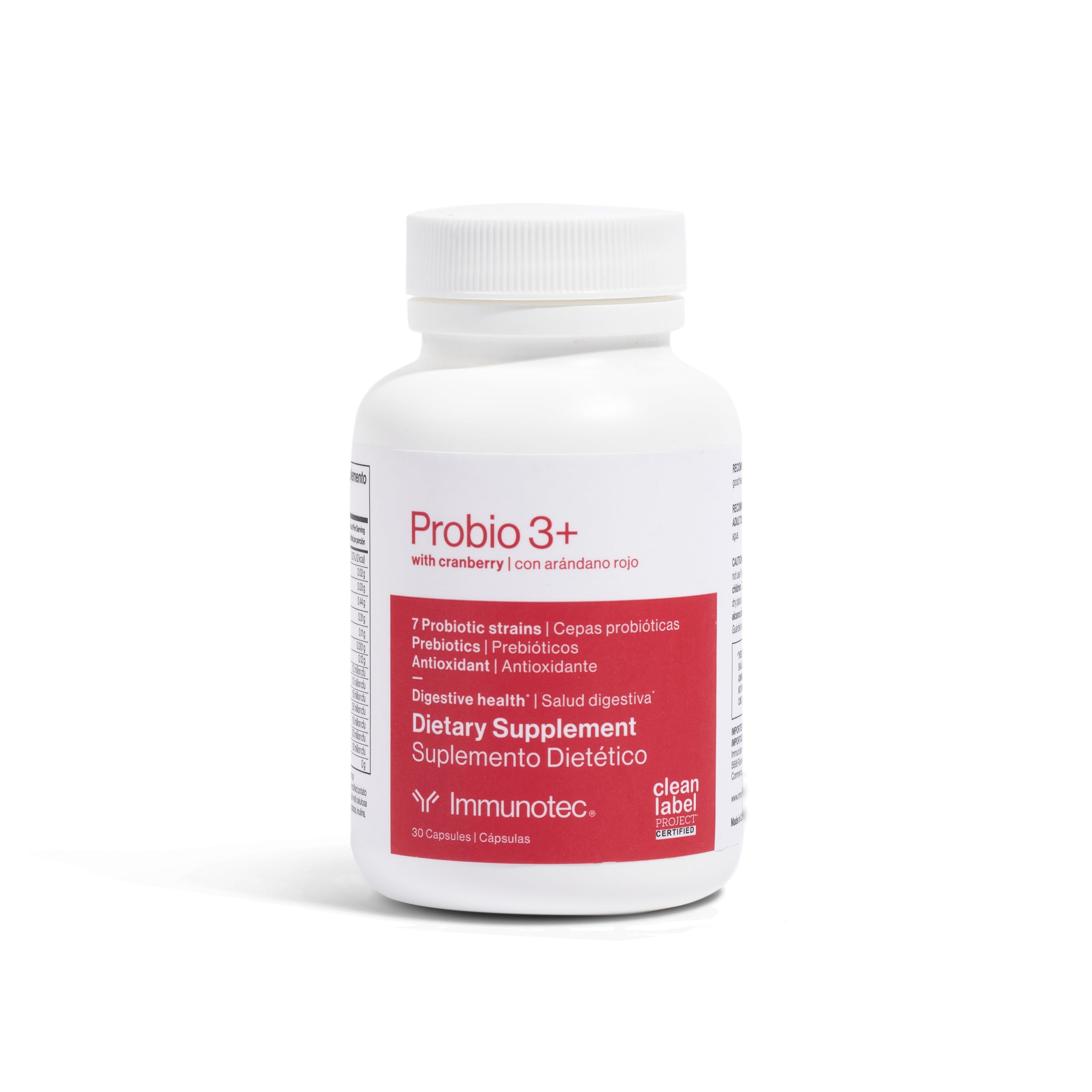 Immunotec PROBIO 3+ with Cranberry product bottle