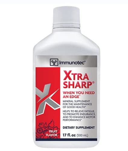 Immunotec Xtra-Sharp Fruit Flavor bottle and packaging