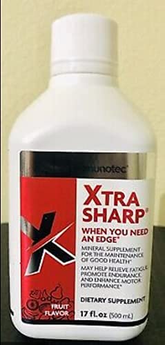 Assorted Immunotec Xtra-Sharp Fruit Flavor product containers