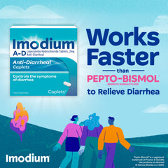 Imodium A-D Caplets suitable for adults and children 6 plus