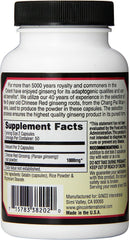 Imperial Elixir Chinese Red Ginseng bottle side view