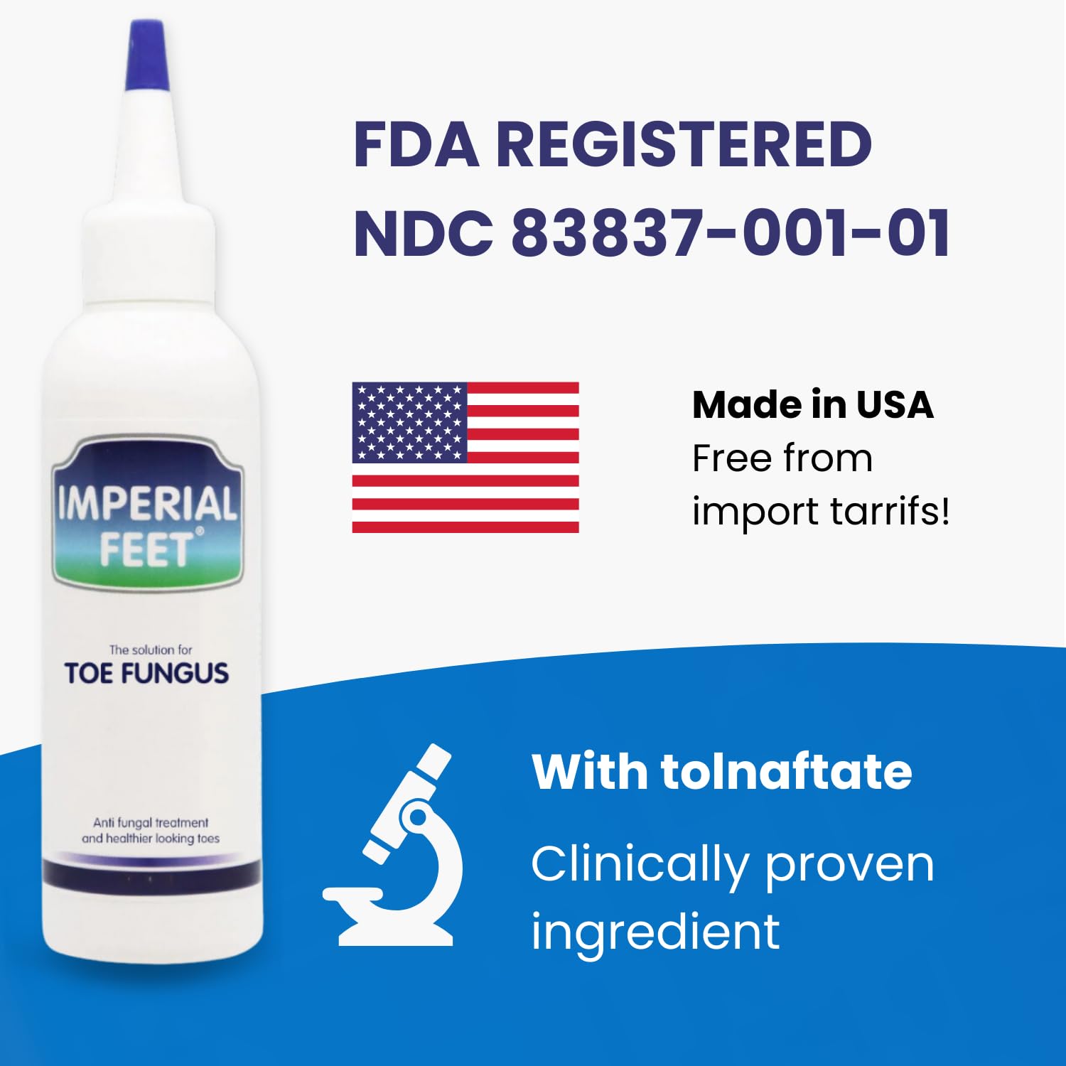 Imperial Feet xl-dose-75ml-bottle highlights generous size for ongoing nail care.