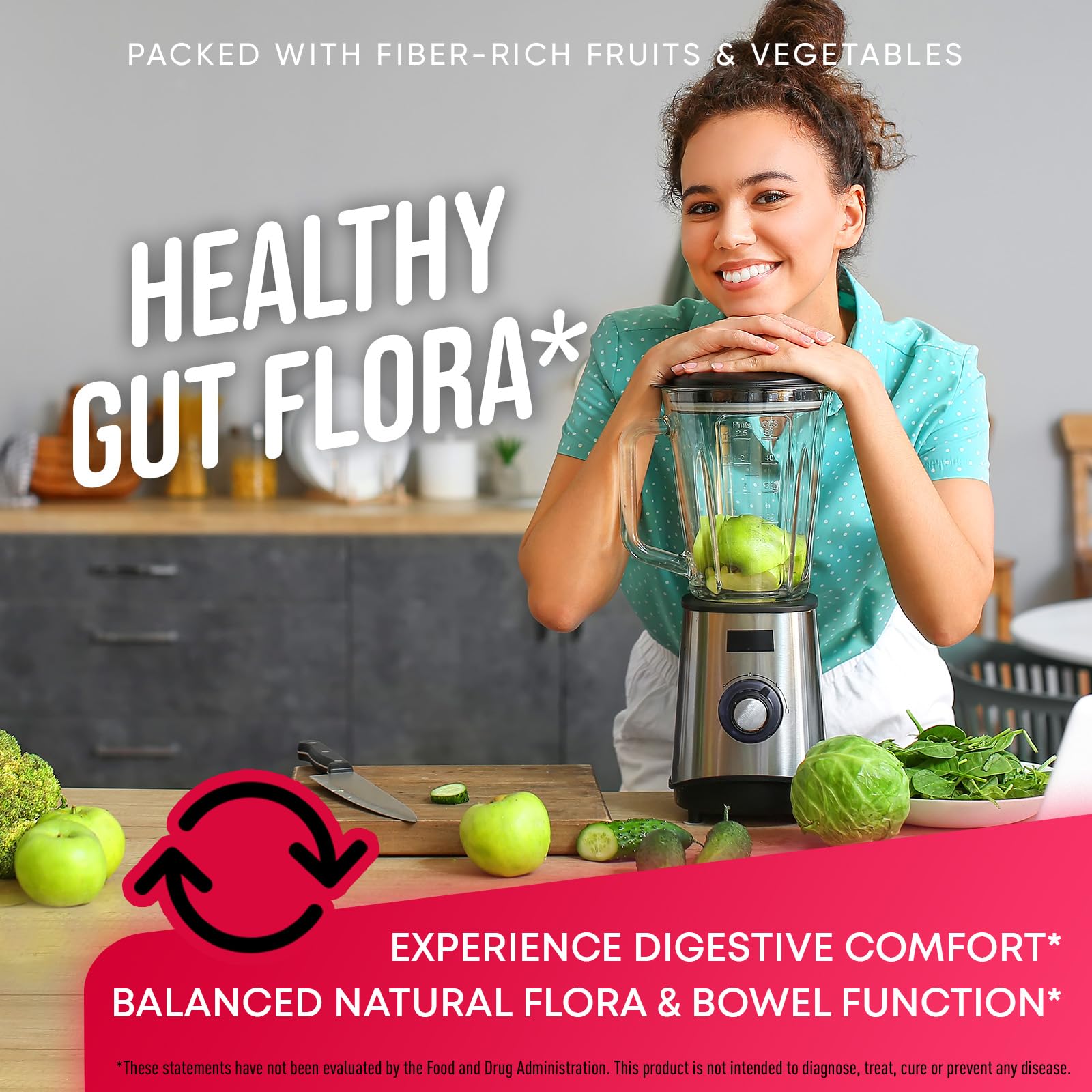 Improved digestion with fiber and gut health