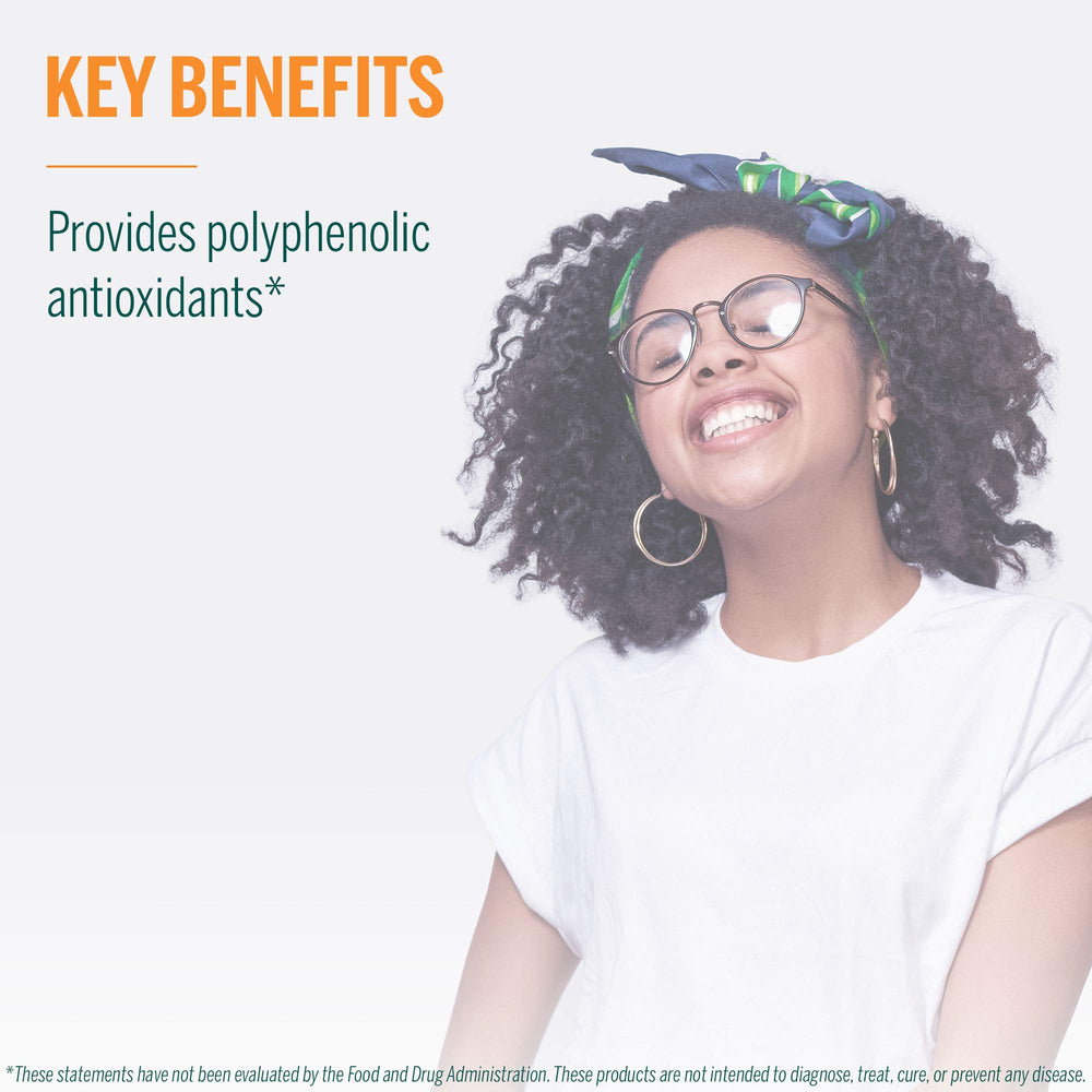 Improved fruit-flavored Phyto Greens taste blend.