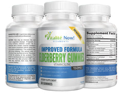 Ingredients: elderberry, vitamin C, zinc with vegan-friendly gummies