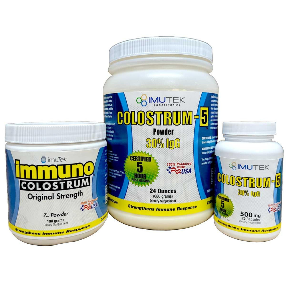 Serving suggestion of ImuTek Colostrum Powder capsules