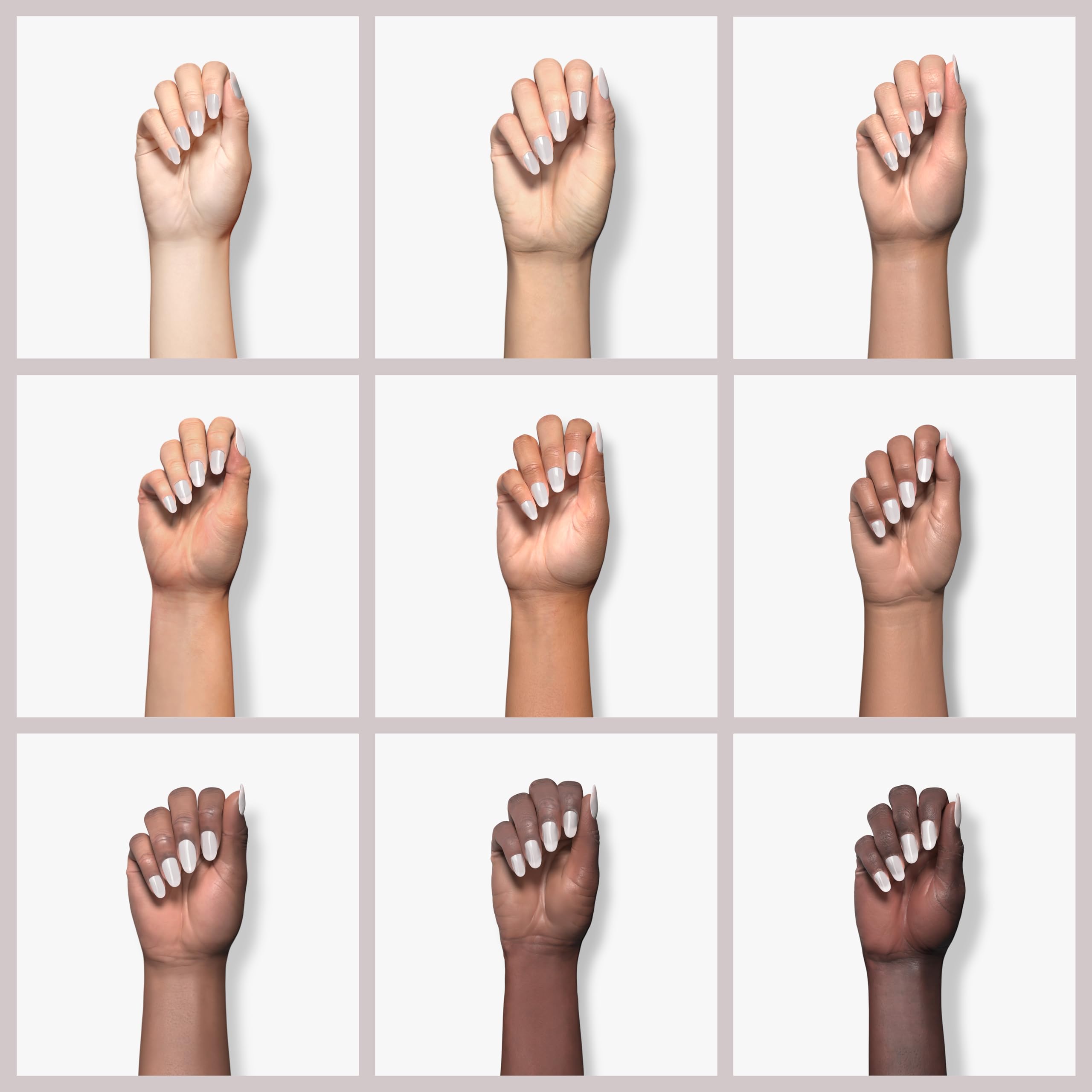 IN.HYPE Milky White Application demonstrates subtle, even coverage for manicures and pedicures
