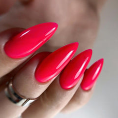 IN.HYPE N.HYPE neon pink gel under lamp cures fast for busy routines.