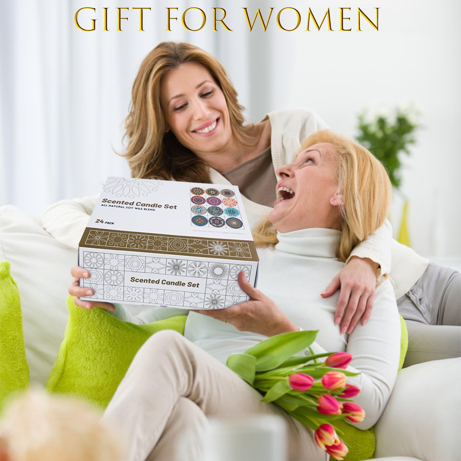 Inayou gardenia candle brightens bedrooms with floral ambiance.