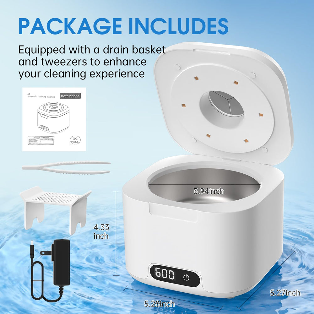 Includes drain basket and tweezers for easy use