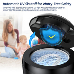 Includes shelf and tweezers for jewelry cleaning
