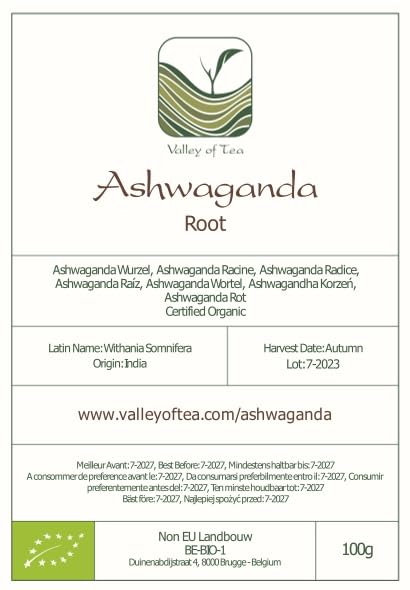 Indian ginseng ashwagandha product label