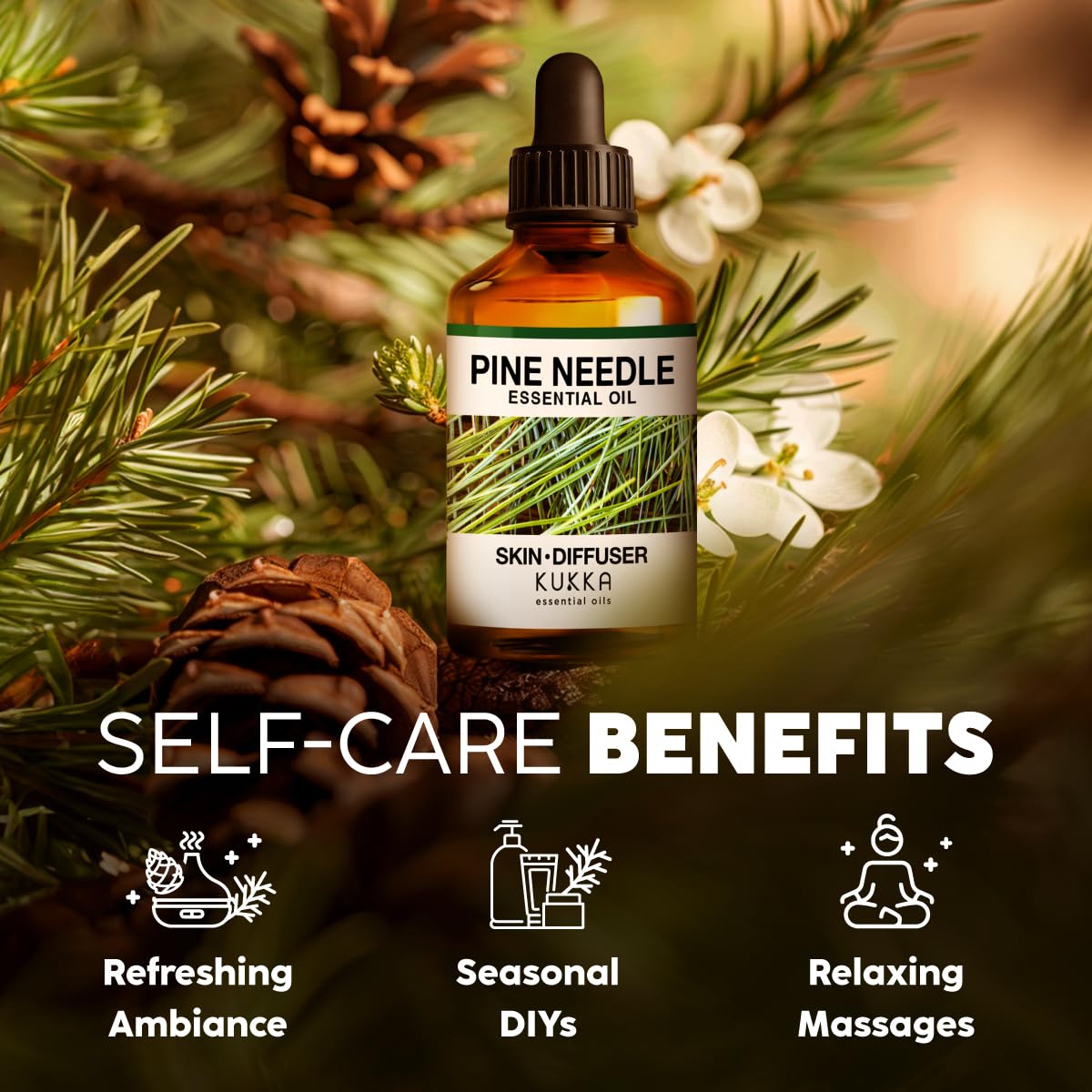 Indian pine needles and twigs source for essential oil