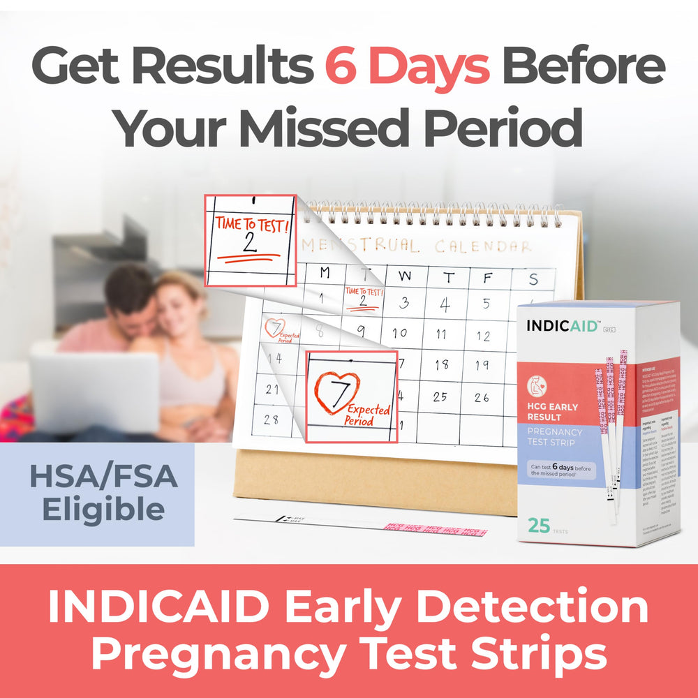INDICAID Stop Waiting Early Detection Pregnancy Test Strips kit image 2