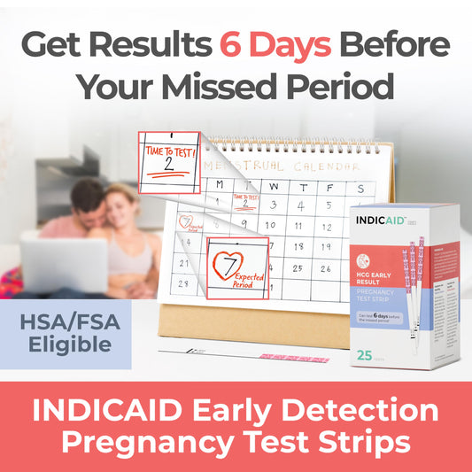 INDICAID Stop Waiting Early Detection Pregnancy Test Strips kit image 2