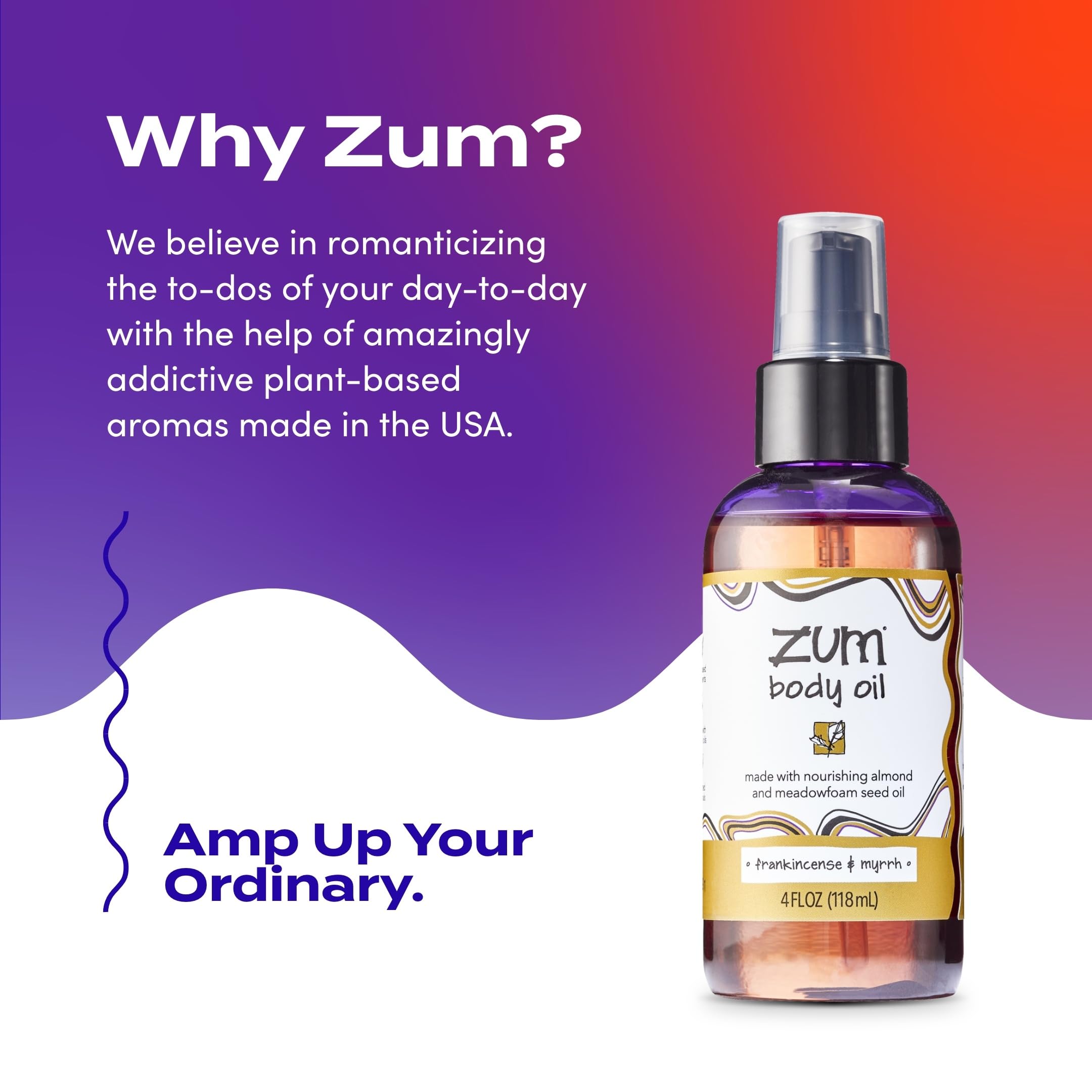 Spa setting featuring Indigo Wild Zum Frankincense & Myrrh Body Oil