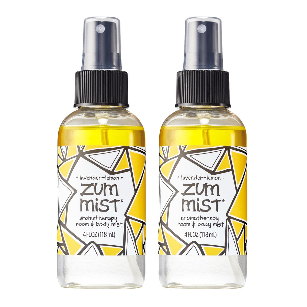 Indigo Wild Zum Mist Lavender-Lemon 4 oz bottle, two-pack display