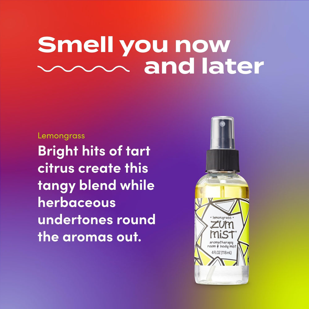 Zum Mist Lemongrass body spray application