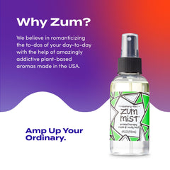 Two-pack of Zum Mist shown as a home and body spray