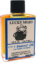Indio 7 Sisters Lucky Mojo oil bottle for rituals and meditation.