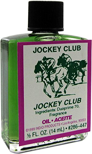 INDIO Jockey Club oil bottle pour supports ritual focus and momentum