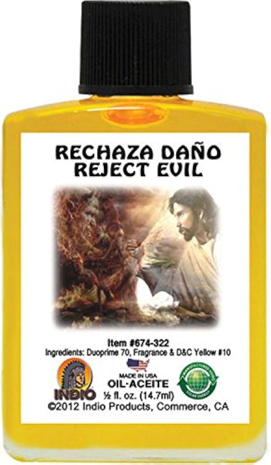 INDIO Oil—Reject Evil half-ounce bottle for on-the-go spiritual rituals and candle anointing