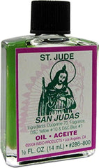 INDIO ST Jude Oil on an altar candle for focused prayer and meditation rituals.
