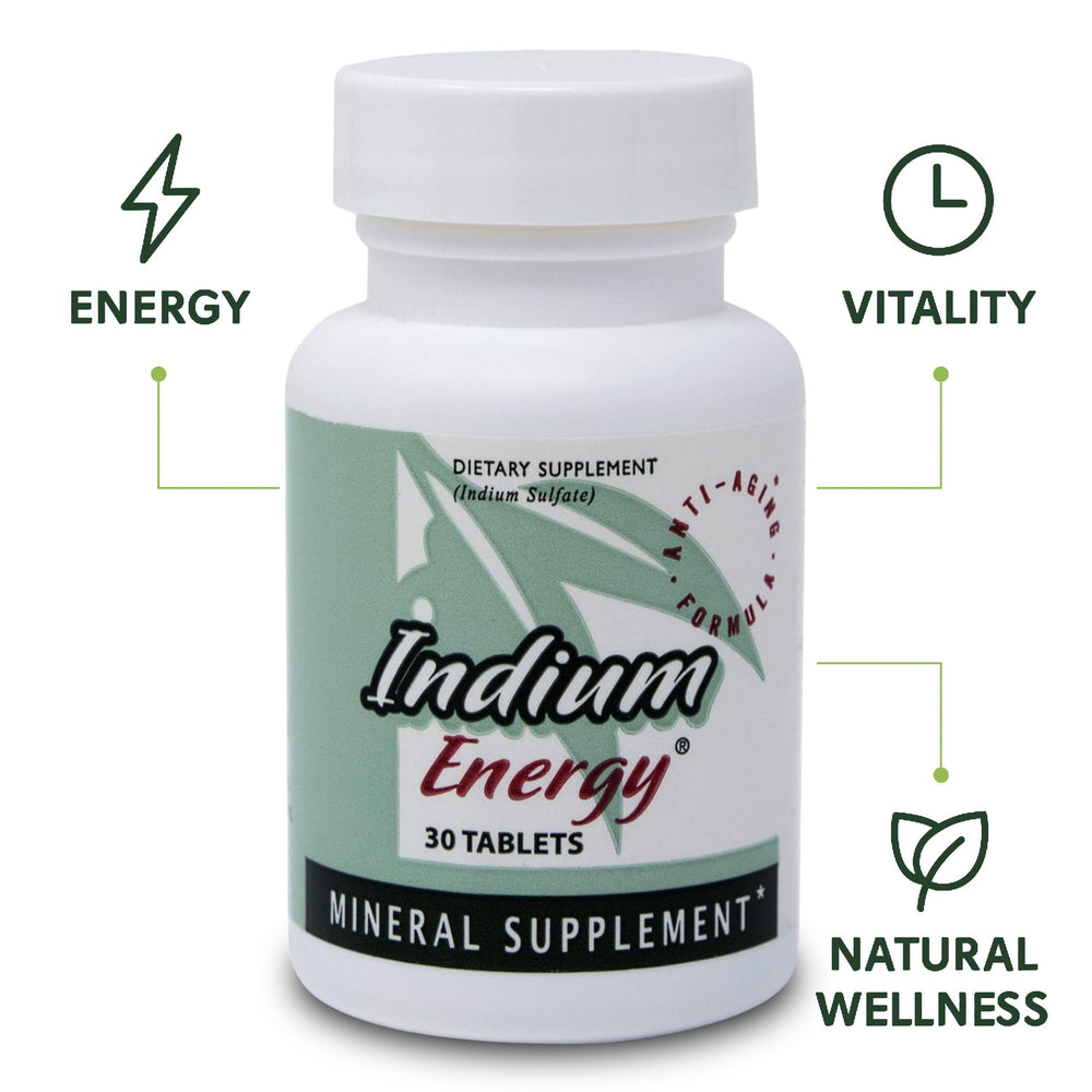 Indium Energy label close-up showing product name