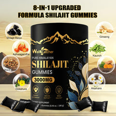 Individually wrapped Shilajit gummies for portability