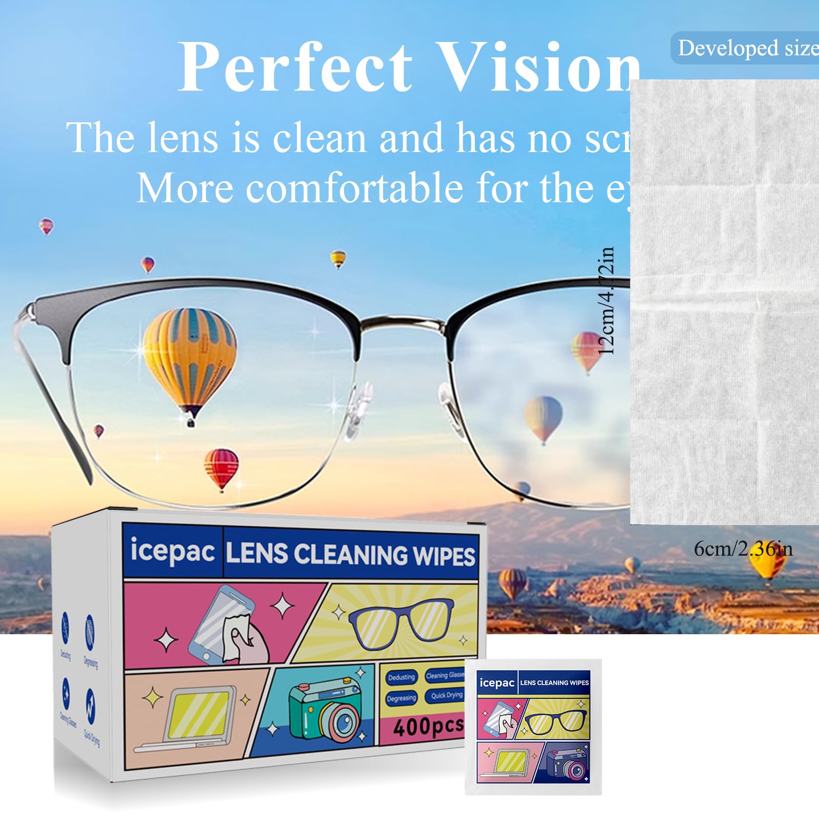 Individually wrapped wipes for easy use