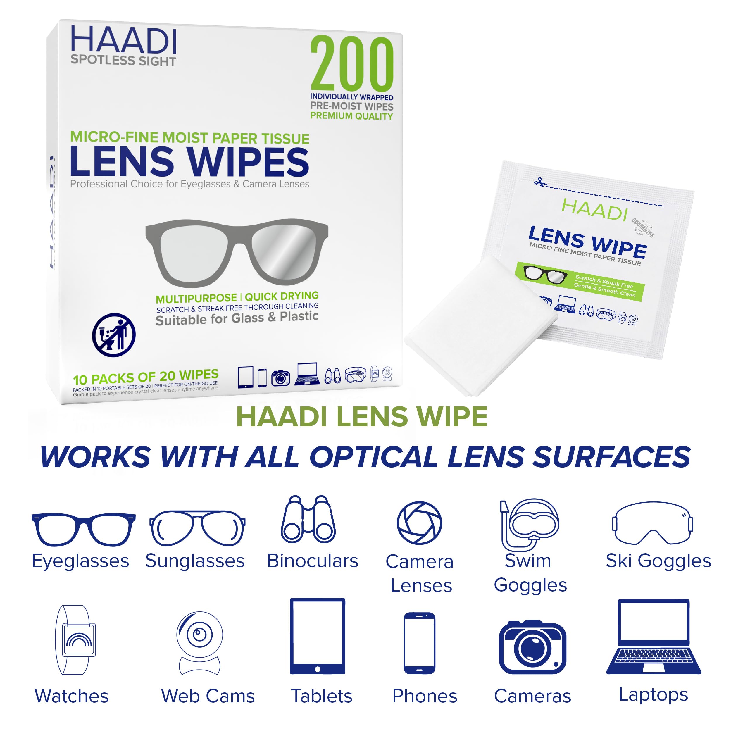 Individually wrapped wipe packets for portability