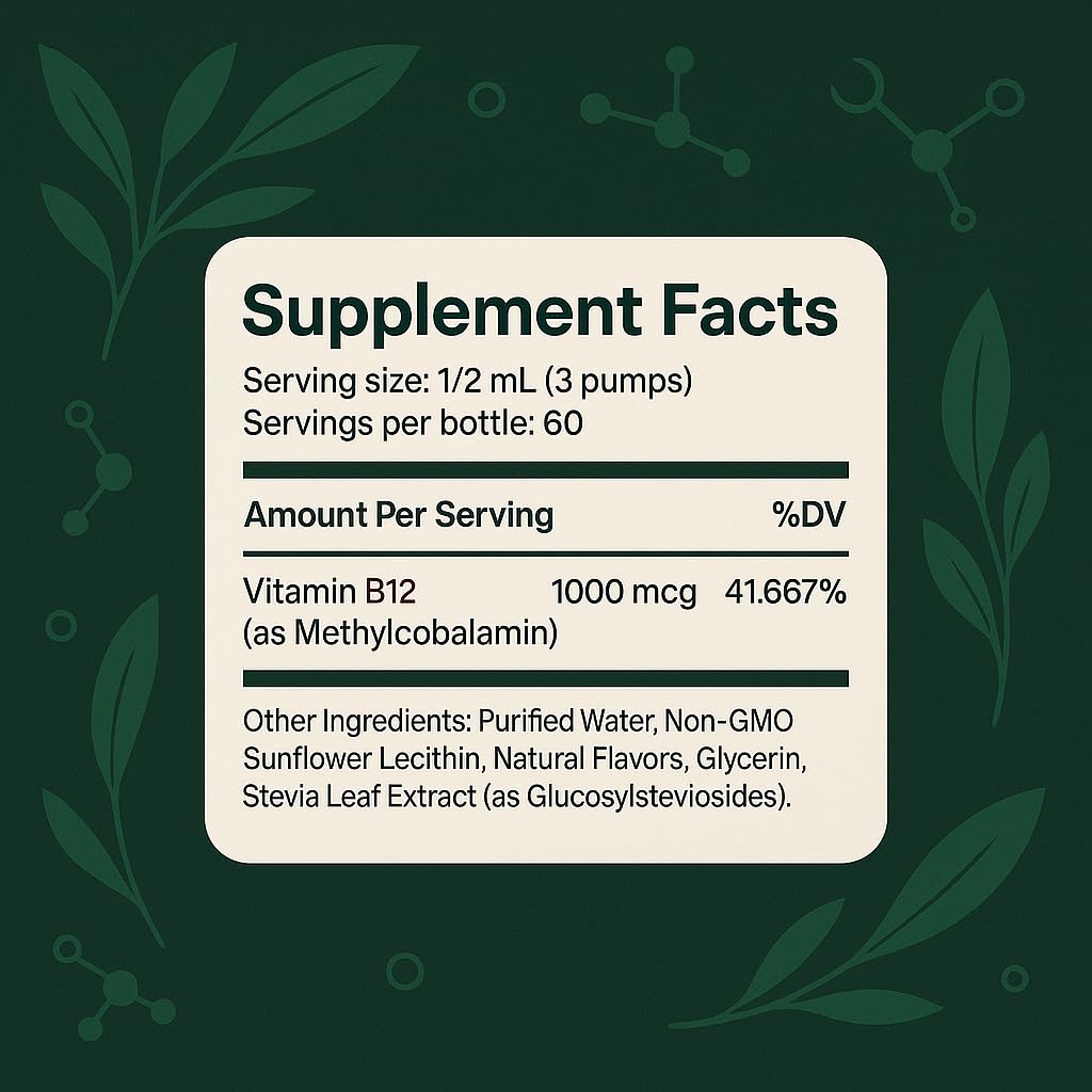 Graphic highlighting methylcobalamin for energy support