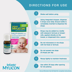 Product packaging for Infants' Mylicon Daily Probiotic Drops 8 mL