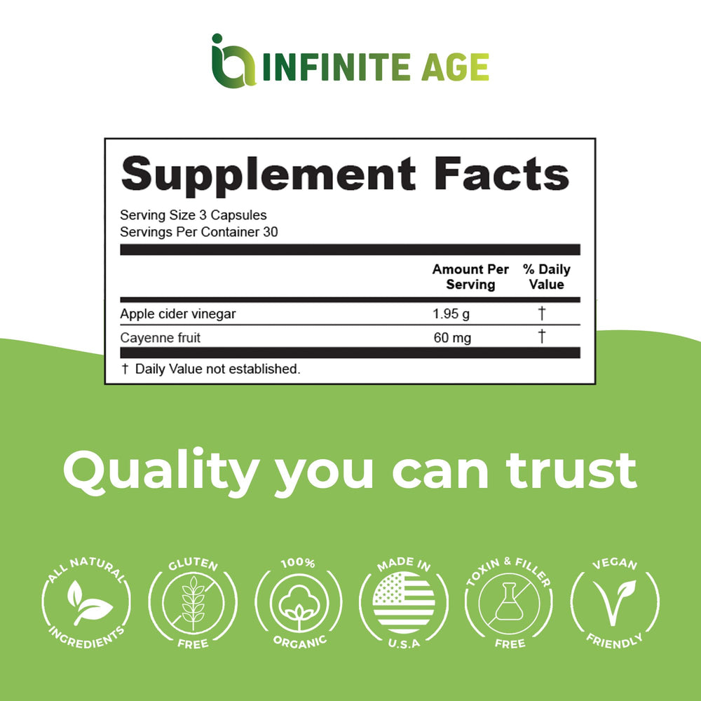 INFINITE AGE bottle in hand showing compact travel-friendly size