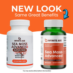 INFINITE AGE USA-made sea moss capsules emphasizes domestic production.