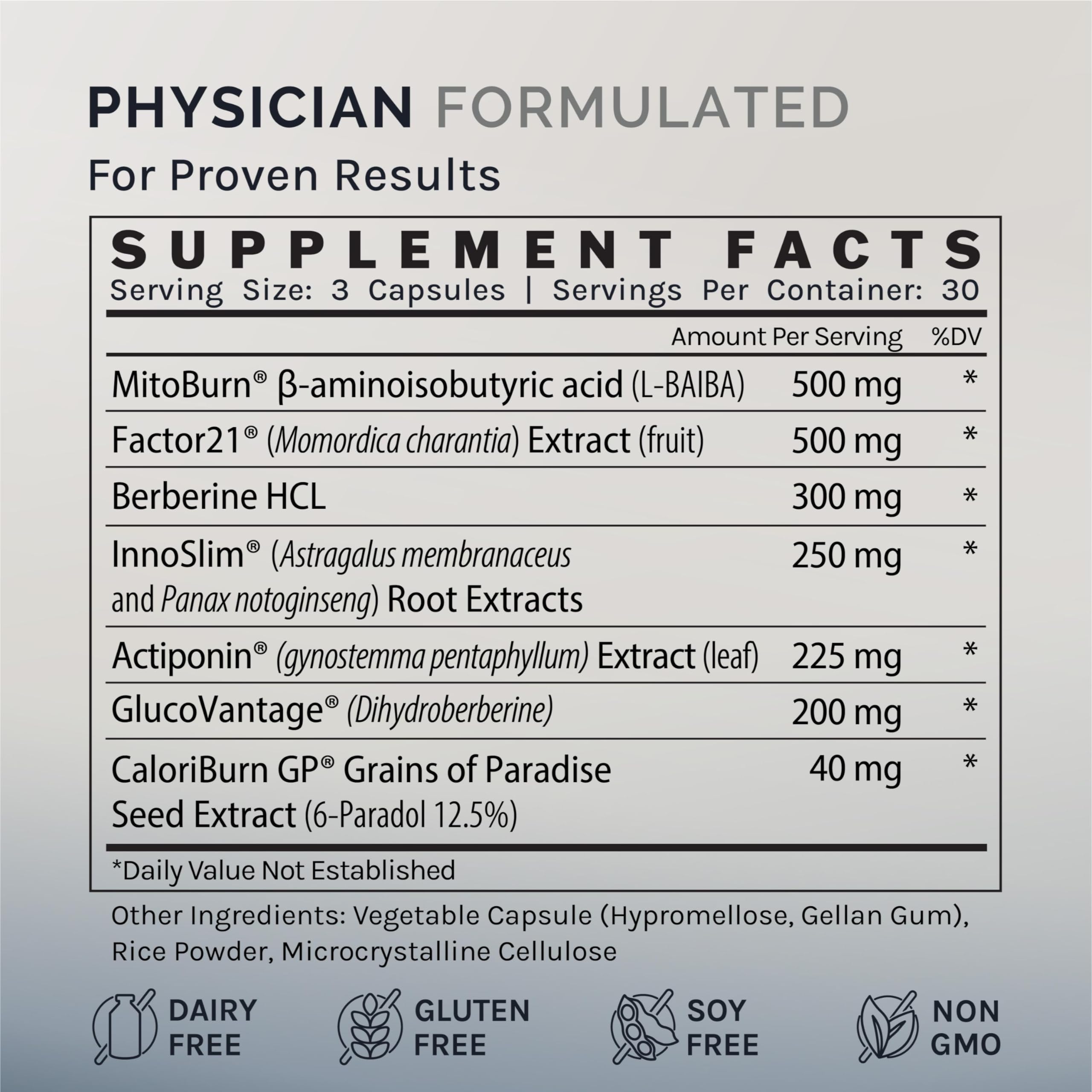 GlucoVantage berberine component promoting improved absorption.