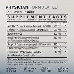 GlucoVantage berberine component promoting improved absorption.