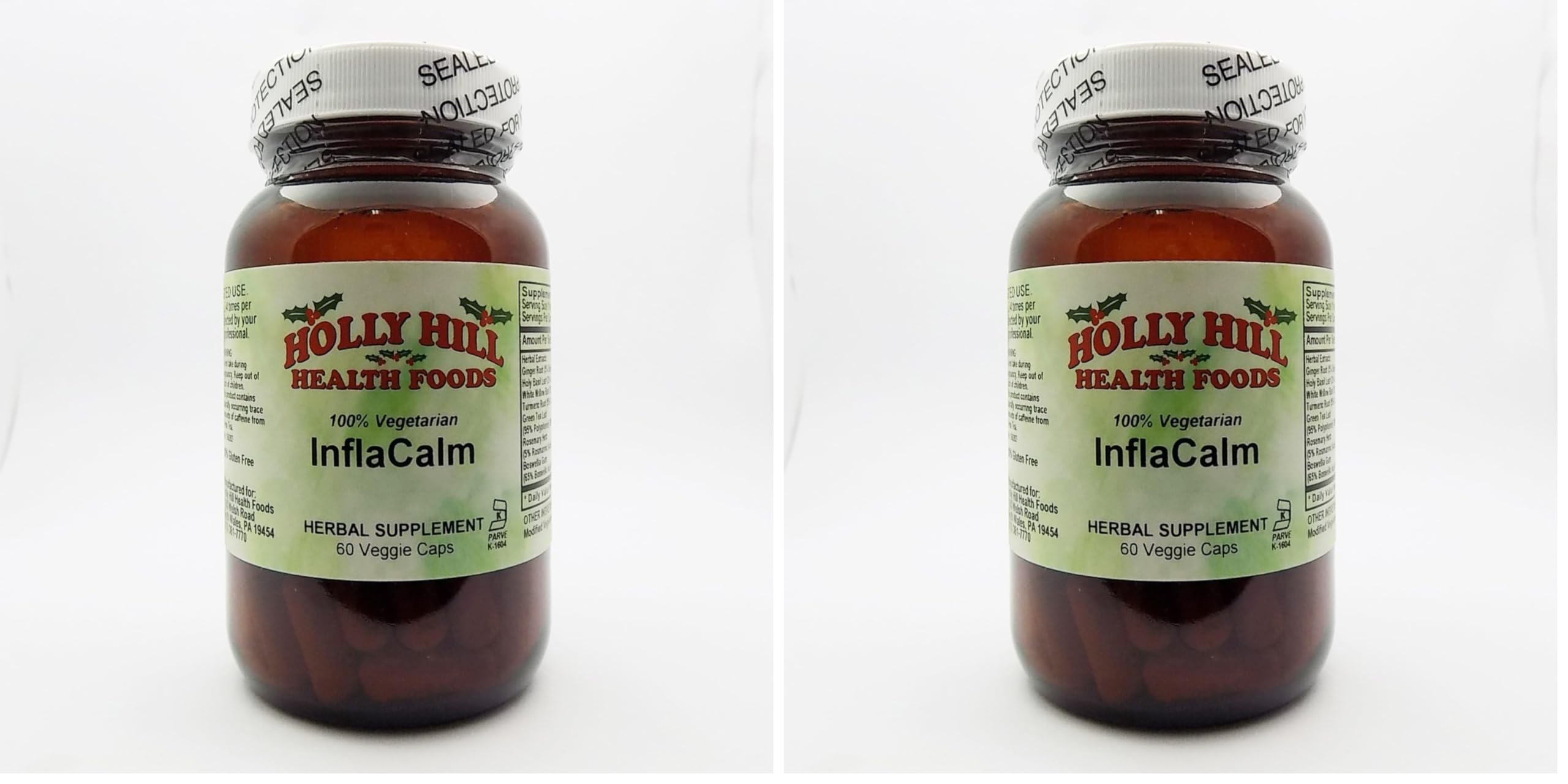 Inflacalm 60 Vegetarian Capsules Pack of 2 - front view