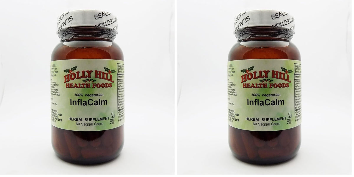 Inflacalm 60 Vegetarian Capsules Pack of 2 - front view