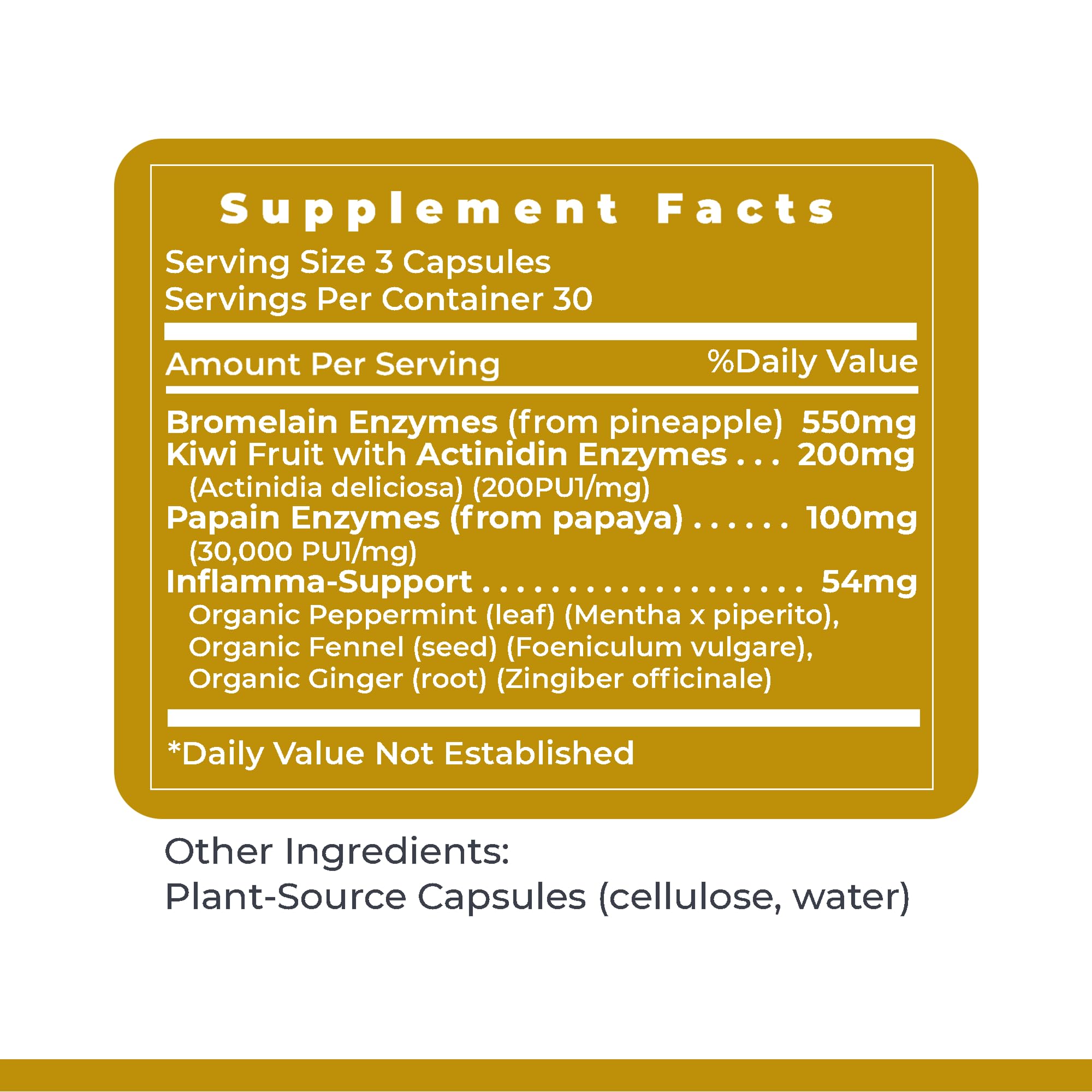 90 vegetarian capsules bottle of Inflammacidin
