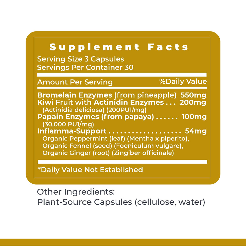 90 vegetarian capsules bottle of Inflammacidin