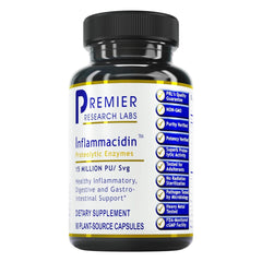 Product image of Premier Research Labs Inflammacidin bottle with digestive enzymes