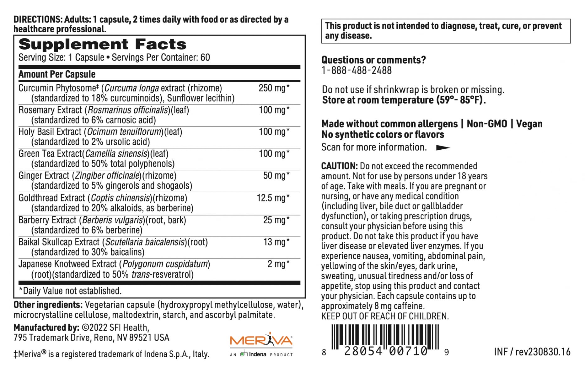 Holy basil herb used in the Inflathera formula