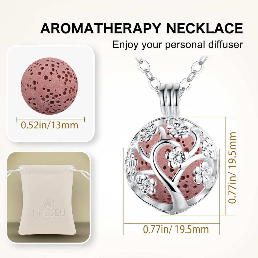 Aroma diffuser locket open to add essential oils