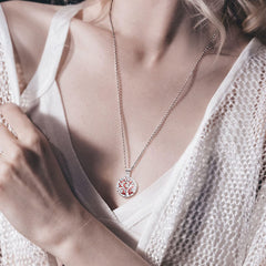 Pendant size 0.77 inches (19.5 mm) with lava stones