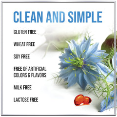 Nigella sativa oil ingredient label highlighting thymoquinone