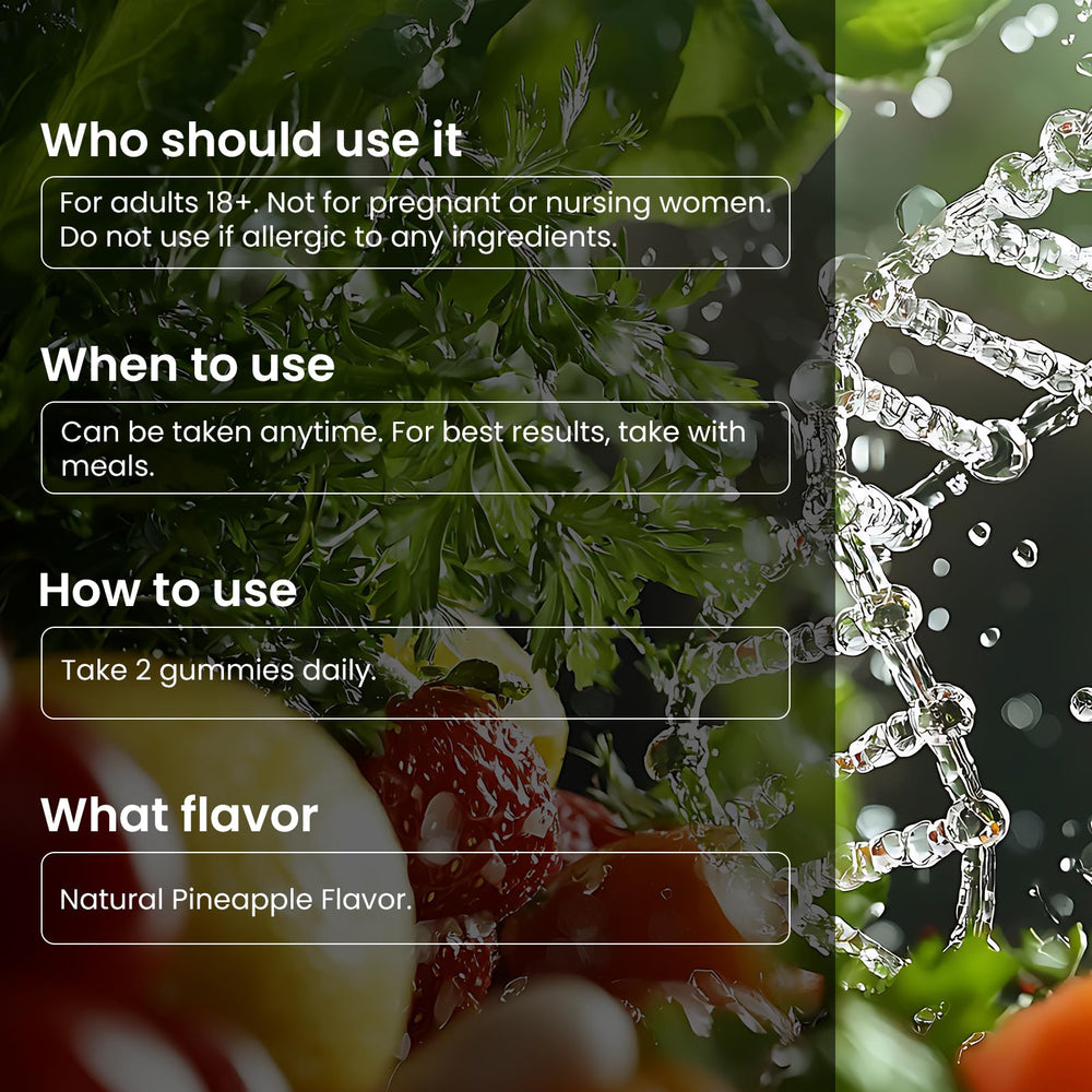Ingredients panel with supplement facts