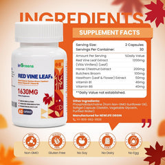 Red Vine Leaf Extract with Horse Chestnut combination for vascular health